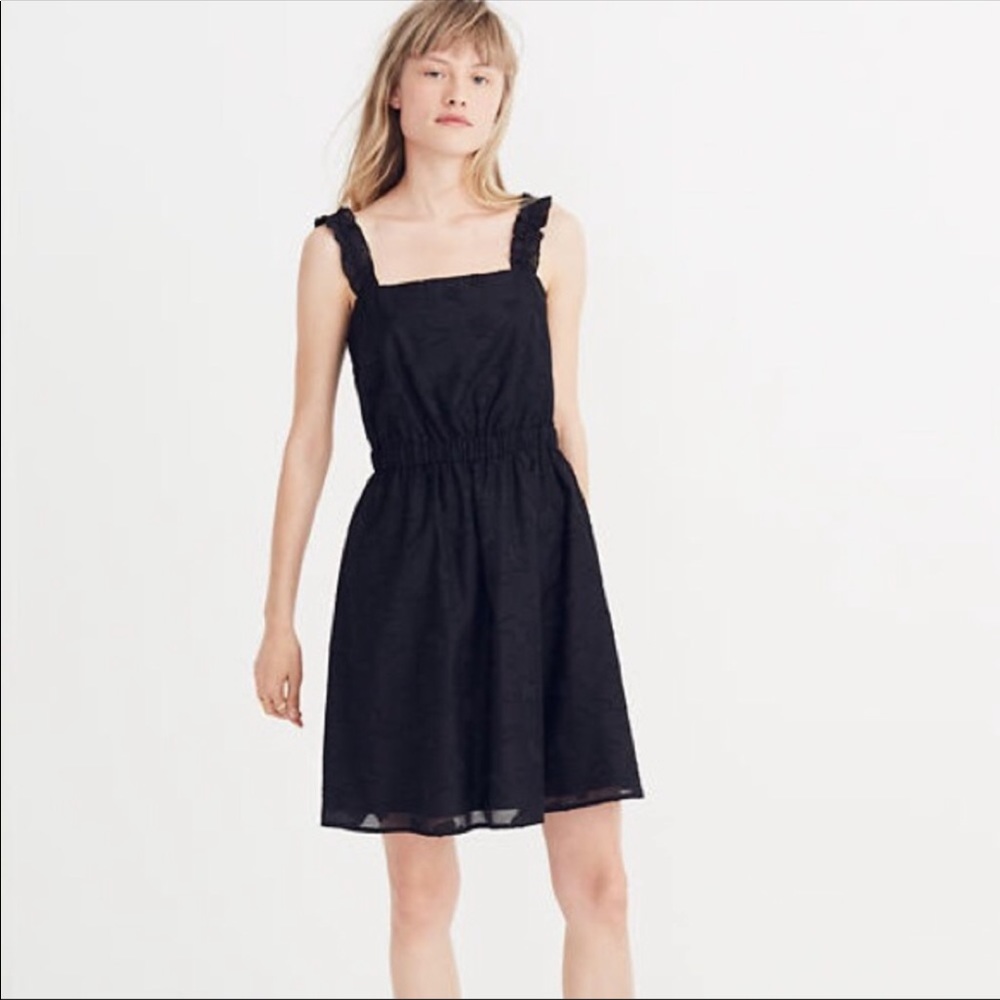 Madewell Jacquard Frill-Strap Mini Dress (D2)
